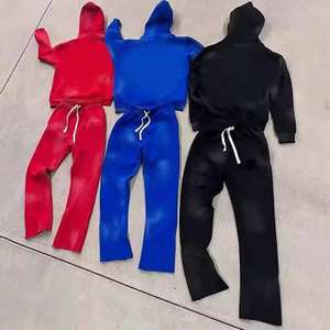 Pulover katun 100% kualitas terbaik, sweatshirt pria, baju olahraga jalanan, sweatshirt cetak puff berat - Product Image 1