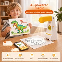 Projecteur de Dessin Intelligent pour Enfants, Jouet de Traçage Artistique IA, Jouet Éducatif Créatif pour l'Apprentissage Artistique des Enfants d'âge Préscolaire
