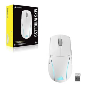 เมาส์เกมมิ่ง RGB M75 น้ำหนักเบา สีขาว CH 931D011 EU - Product Image 2