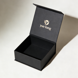 Custom Printing Luxury Cosmetic Magnet Form Insert Rigid Gift Box With Lid Black Magnetic Gift Box for Jewelry - Product Image 3