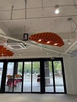 Panneaux acoustiques décoratifs modernes pour hôtels, insonorisants et anti-bruit, en feutre polyester, panneaux de plafond en tissu PET