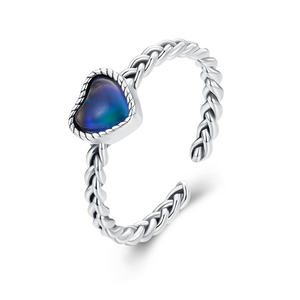 Nuovo Design di Gioielleria in Argento Fino Anelli da Dito Colorati Portafortuna Arcobaleno in Argento Sterling 925 Multicolore per Donna e Ragazza - Product Image 5