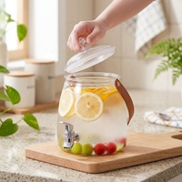 Carafe à eau froide de qualité alimentaire avec échelle graduée, pichet à boisson transparent pour la maison et le bureau