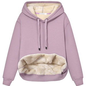 2023 ODM/OEM vente en gros puls taille sweats à capuche femmes sweats à capuche Sexy ajouter polaire à épaissir - Product Image 3