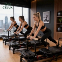 Appareil de Pilates Reformer Commercial Multifonctionnel avec Cadre en Aluminium pour Studio de Pilates et Salle de Sport