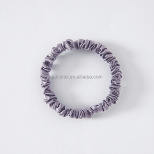 Accesorios para el cabello para niña y mujer, lazos de seda 100% de 19mm, Scrunchies ajustados de seda elásticos personalizados, venta al por mayor - Product Image 4