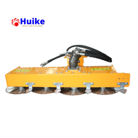 Sierra para cortar árboles para tractor con cargador frontal / Sierra para madera para excavadora con 110 cm de ancho de corte y 3 hojas de sierra