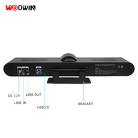 Yüksek kaliteli 8m USB3.0 EPTZ All-in-One 4K UHD Video ses konferans için soundbar'da web kamerası