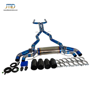 Catback d'échappement en titane JTLD pour <span class=keywords><strong>Bmw</strong></span> série <span class=keywords><strong>M</strong></span> <span class=keywords><strong>F90</strong></span> M5 S63 4.4t tuyaux de silencieux d'échappement à soupape - Product Image 3