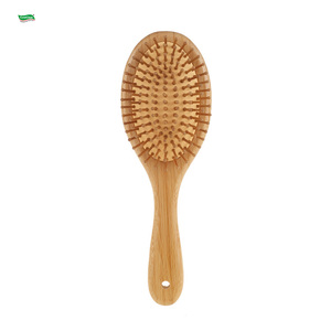 Spazzola per Capelli in Legno di Bambù 100% Naturale OEM Professionale per Donne, Districante, Massaggiante per il Cuoio Capelluto, Ecologica con Setole Morbide - Product Image 2