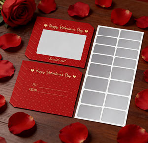 Cartes à gratter rétro pour enfants, Saint-Valentin, créez vos propres cartes-cadeaux d'échange pour la Saint-Valentin, cadeaux de fête - Product Image 1