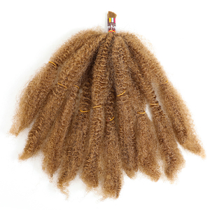 24 pulgadas <span class=keywords><strong>Kanekalon</strong></span> Marley trenza fibra Premium Afro rizado a granel de <span class=keywords><strong>pelo</strong></span> sintético - Product Image 1