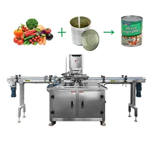 Automatic Waterproof Vacuum Beverage Canning Machine Canned Applesauce Vegetable Tin Can Sealer