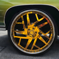 Jantes RCSR 26 pouces 5x112 5x114.3 5x120 forgées, jantes chromées dorées à fond profond pour Impala Oldsmobile Caprice