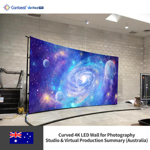 Canbest U serie P1.25 1.25Mm 5400x3037.5Mm curvo interno 4K Led Video Wall schermo per Studio fotografico in Australia - Product Image 4