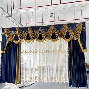 <span class=keywords><strong>Doppio</strong></span> strato tracce oscuranti <span class=keywords><strong>tende</strong></span> di lusso <span class=keywords><strong>con</strong></span> pura tenda a onda 100% in poliestere mantovana <span class=keywords><strong>tende</strong></span> <span class=keywords><strong>per</strong></span> il soggiorno - Product Image 4