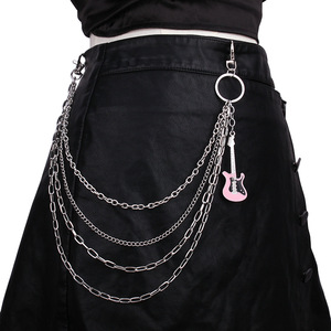 Chaîne de corps tendance en alliage de zinc, multi-couches, avec pendentif guitare punk, chaîne de taille unisexe pour usage quotidien - Product Image 6