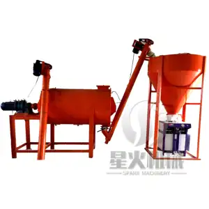 Automatic Dry Mix Mortar Mixing Production Line and cement glue production line dry mortar mixer mortar mix production machine