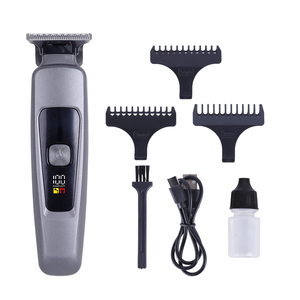 Máquina <span class=keywords><strong>de</strong></span> afeitar <span class=keywords><strong>de</strong></span> corte profesional con pantalla Digital, recortadora <span class=keywords><strong>de</strong></span> <span class=keywords><strong>pelo</strong></span> recargable inalámbrica <span class=keywords><strong>para</strong></span> hombres, suministros <span class=keywords><strong>de</strong></span> peluquería - Product Image 1