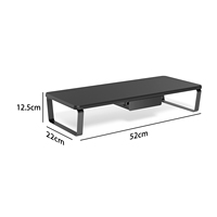 Nouveau design en bois support de moniteur de jeu Riser bureau d'ordinateur contrôleur extensible support de rangement de bureau robuste pour Studio de bureau