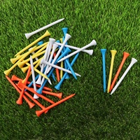 Tees de golf en plastique écologiques personnalisés de haute qualité, durables, couleurs assorties, accessoires de golf en gros au meilleur prix
