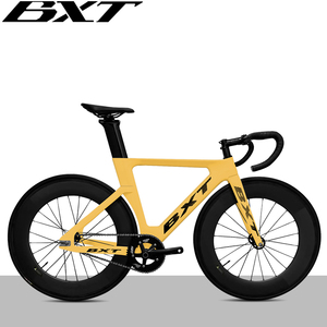 Cuadro de bicicleta de pista BXT 700C de fibra de carbono de una sola velocidad con horquilla y tija de sillín con cable de freno - Product Image 3