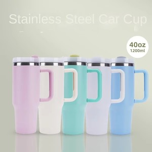 Vaso Térmico Personalizado de 40 oz, Moderno, para Aventuras, <span class=keywords><strong>con</strong></span> Asa, Aislamiento al Vacío, Ecológico, de Acero Inoxidable de Doble Pared, para Viajes y Café - Product Image 6