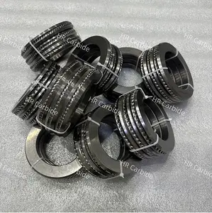 YG15 Grade 150*90*15mm PR 7Tungsten Carbide Ribbed Rollers For Flattening And Ribbing Wire