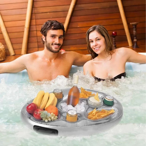 <span class=keywords><strong>Posavasos</strong></span> Inflables Personalizados, Bandeja Flotante para Bebidas, Cerveza, Spa, Bar, PVC, Accesorios para Piscina, Flotador - Product Image 5