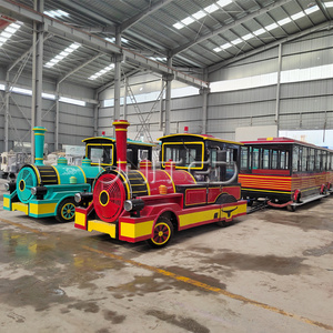 Nuovo Treno Turistico Senza Binari a Batteria in Acciaio |   Attrazione di Alta Qualità per Parchi Divertimento e Centri Commerciali 26/42/62 - Product Image 6