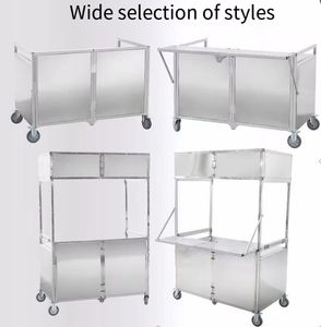 Commercial Portable Pliable Pliable Épicerie Alimentaire Shopping Utilitaire Wagon Chariot Chariot Nouvelle Condition Pliant Chariot De Nourriture Roues - Product Image 3