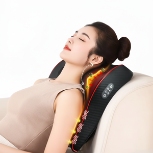Masajeador Eléctrico Shiatsu para Cuello, Hombros y Espalda con Control Manual de Calor y Vibración, Almohada de Masaje con Control de Tiempo, Diseño Moderno - Product Image 1