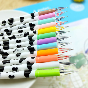 Bolígrafo de Gel con Diamantes de 12 Colores, Diseño de Vaca <span class=keywords><strong>Lechera</strong></span>, 0.5mm, Bolígrafo de Rodillo de Colores para Estudiantes, Bolígrafo para Firmar - Product Image 4