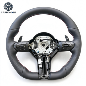 Volant chauffant à vibrations en cuir de type D de haute qualité pour BMW M3 M6 X1 X3 X5 F10 F30 F32 E70 E90 E71 – Modifié et amélioré - Product Image 2