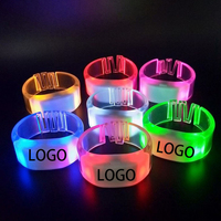 Pulsera LED Luminosa Ajustable de TPU con Control Remoto y Logotipo Personalizado para Conciertos, Fiestas y Festivales