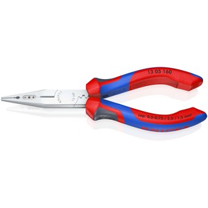 Alicates combinados Knipex de 160 mm cromados para electricistas y trabajadores de cableado - Product Image 1