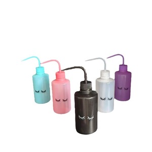 Plastic <b>Eyelash</b> Cleaning Bottle 250Ml With Curved Spout Reusable Beauty Tool For False Lashes - Product Image 4