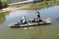 Kayak modulaire tandem à hélice Viking 2026 de 4,5 m (14,9 pi) à double siège, avec moteur électrique et pagaie, pour 2 personnes, pêche, certifié CE