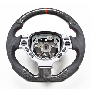Volante Deportivo de Cuero Genuino con LED para Nissan <span class=keywords><strong>GTR</strong></span> R33 R35, Diseño en D, Base Plana, Personalizado, Accesorio Interior para <span class=keywords><strong>Auto</strong></span> - Product Image 2