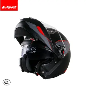 Original LS2 FF370 Flip Up Motorcycle Helmet Modular Man Women With Dual Visor Capacete Light Weight Safety Open Face Motorcycle