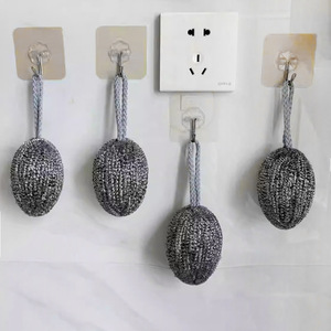 Stainless Steel Scouring Pad Round Heavy Duty For Kitchen Dishwashing Pot Cleaning - Product Image 3
