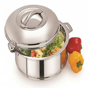 Pot chauffante en acier inoxydable, Casserole Royal, pour aliments chauds, avec couvercle et poignée, Max pot chaud - Product Image 1