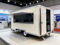 Camion de restauration mobile multifonctionnel en acier inoxydable avec compartiments isolés pour événements, service de restauration rapide, crème glacée et hot-dogs