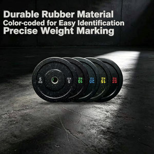 Disques de musculation pour compétition, <span class=keywords><strong>20</strong></span> <span class=keywords><strong>kg</strong></span>, en caoutchouc avec logo - Usage commercial, durables et écologiques - Product Image 1