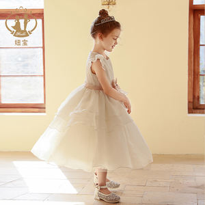 Nimble ODM marfil elegante flor niñas vestidos boda niños noche fiesta ropa princesa comunión <span class=keywords><strong>vestido</strong></span> adolescente ropa - Product Image 4