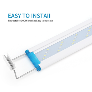 Luz de pez LED ajustable de 8-30 pulgadas para acuario moderno Ahorro de energía 220V 5W Luz de pecera de plástico y PVC para Coral - Product Image 5