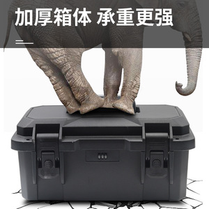 กล่องเครื่องมือพลาสติกแบบล็อคได้พร้อมกุญแจรหัสแบบพลิกด้านบนกันน้ำหนาพิเศษกล่องเก็บของอเนกประสงค์สำหรับซ่อมเครื่องมือ - Product Image 3