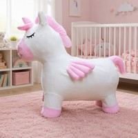 Cheval sauteur gonflable en PVC de 58 cm avec pompe pour enfants, jouet de jeu extérieur, vente en gros, fournisseur OEM