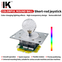 Manette de jeu optique filaire RGB LED pour borne d'arcade, machine de jeu d'arcade à monnayeur fabriquée à Taïwan