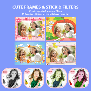 子供用ミニデジタルカメラ MOSセンサー TFカード 防水 隠し機能 1080p HD インスタントプリント ビデオ写真 キッズギフト - Product Image 6
